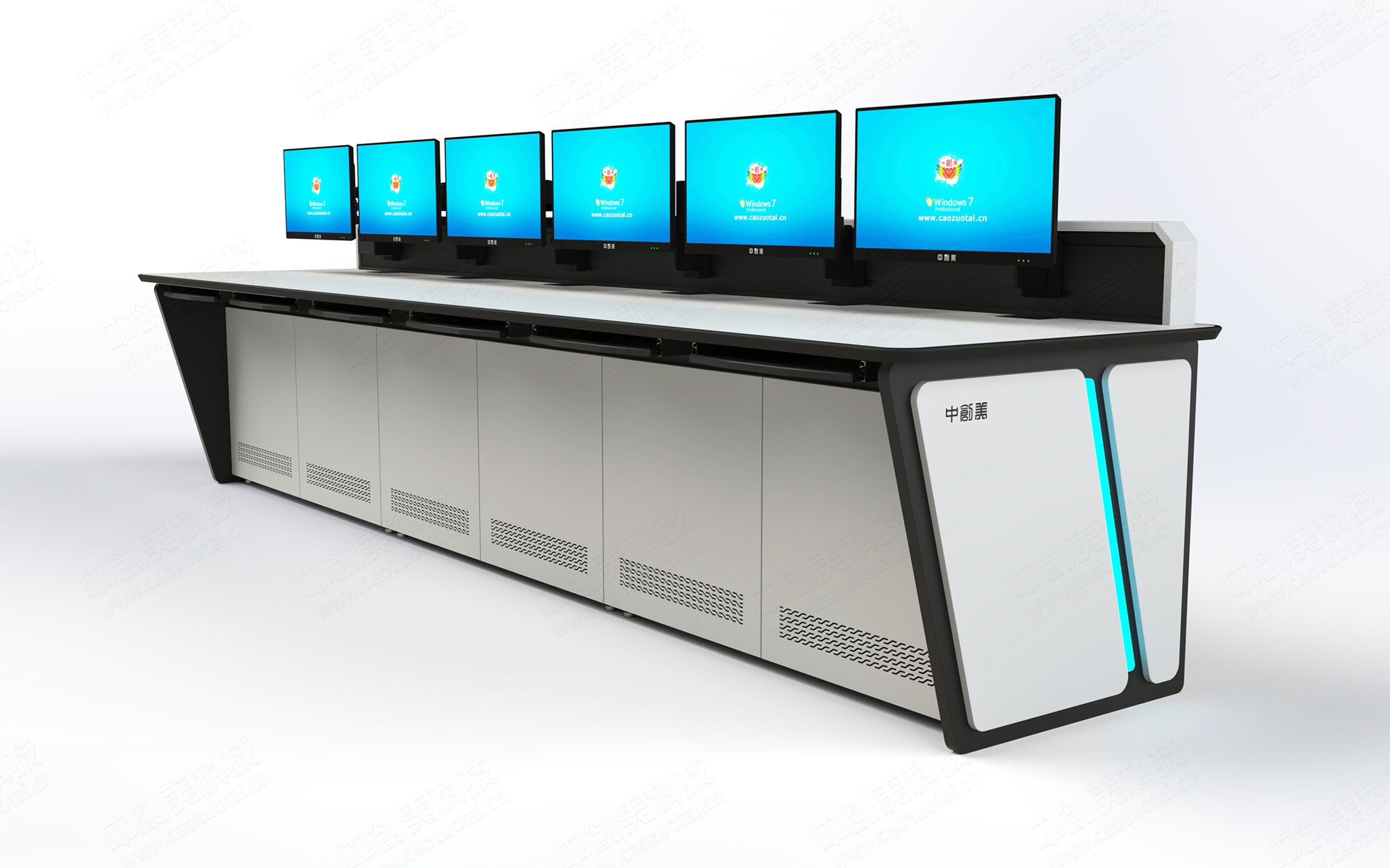 監(jiān)控室操作臺圖片